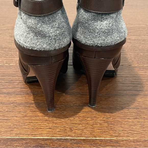Cole Haan Nike Air Brown and Grey Pull on Boots Size 9 - Picture 6 of 7